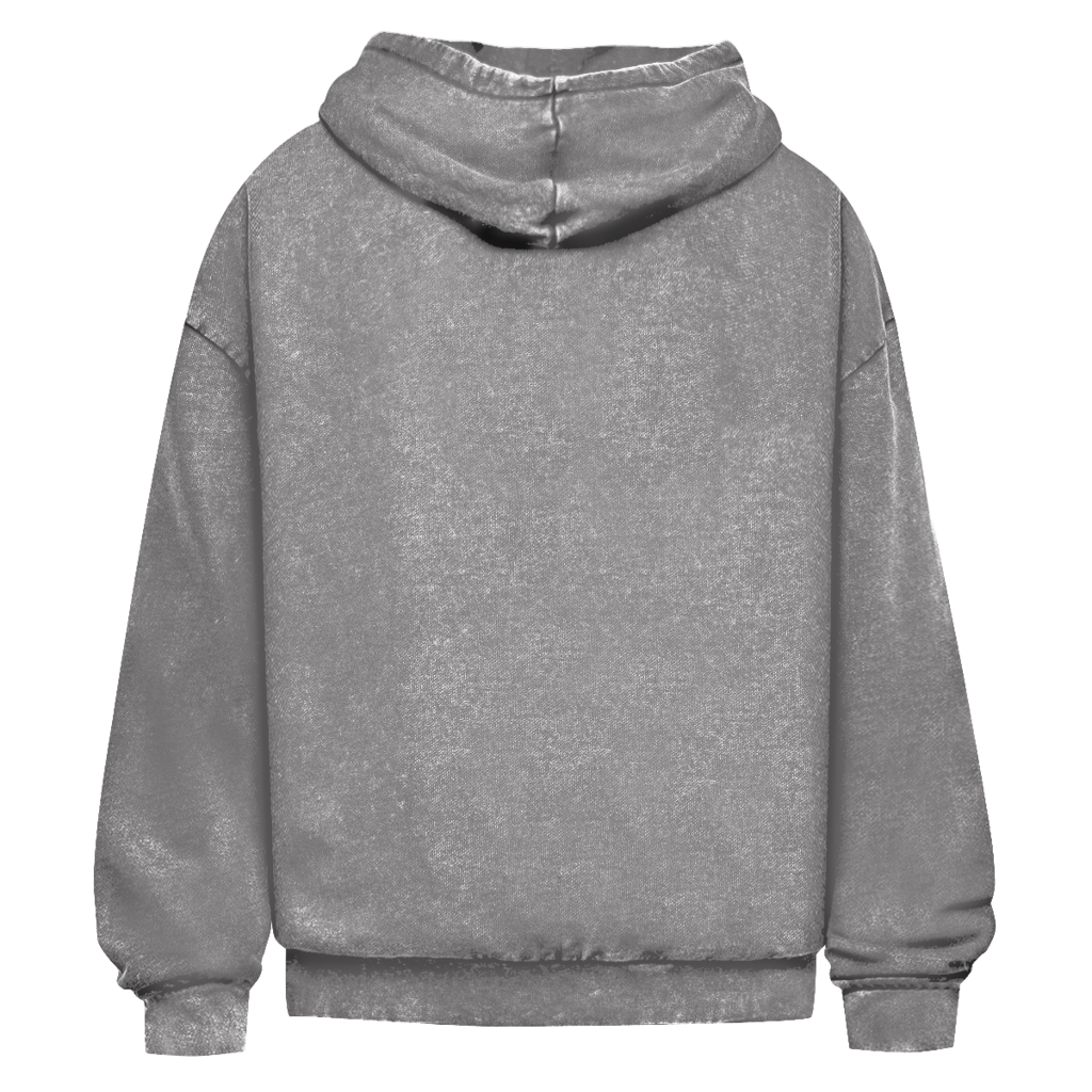 Oversize Washed Hoodie Grey