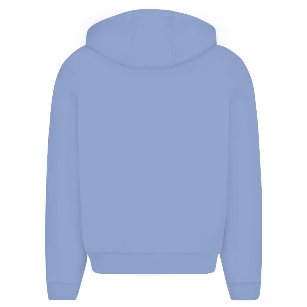 Oversize Zipper Hoodie Powder Blue