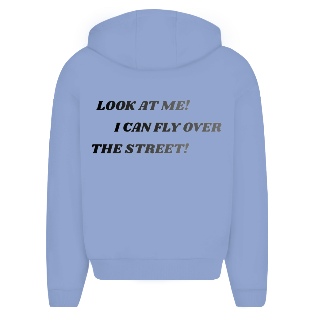 Oversize Zipper Hoodie Fast Edition Blue