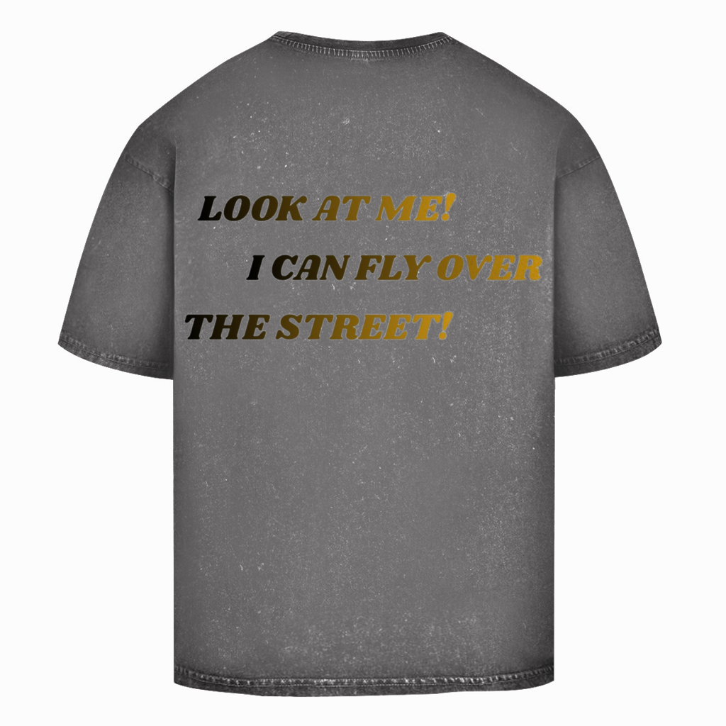 Oversize Washed T-Shirt Fast Edition Grey