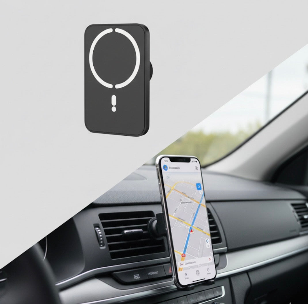 Magnetische IPhone Halterung fürs Auto mit Auflade Funktion