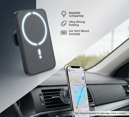 Magnetische IPhone Halterung fürs Auto mit Auflade Funktion