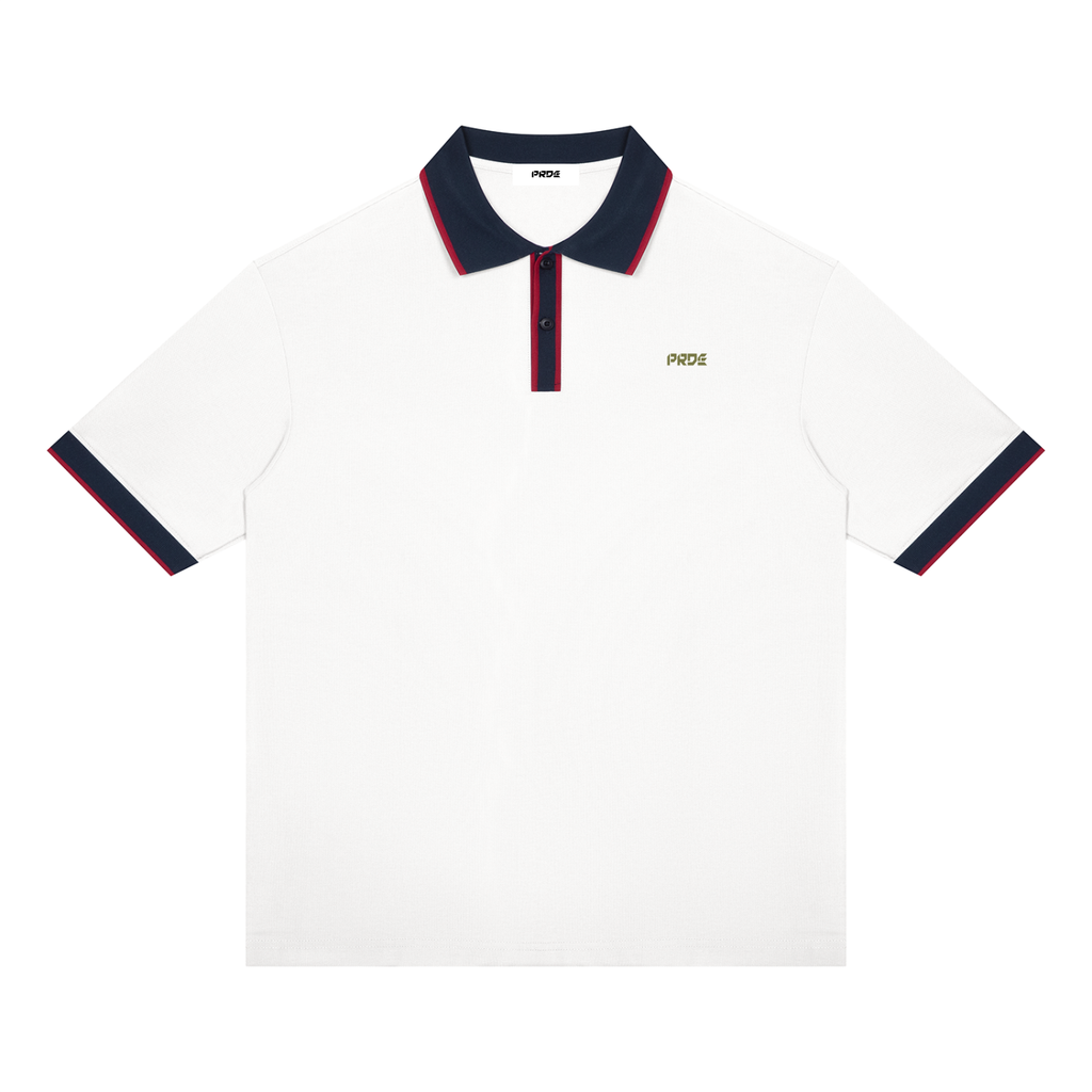 Unisex Color Block Polo Shirt