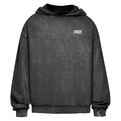 Oversize Washed Hoodie Black
