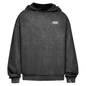 Oversize Washed Hoodie Black