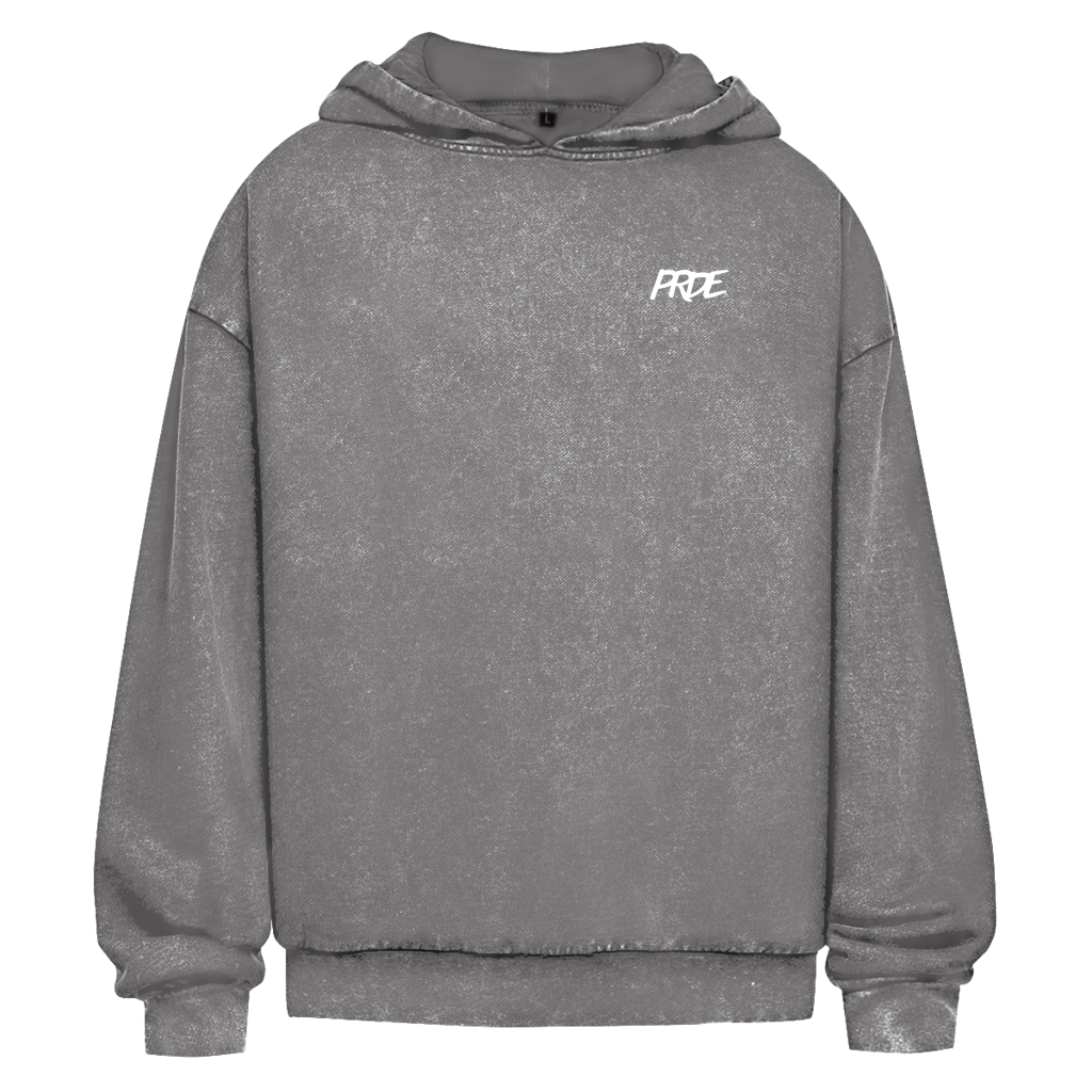 Oversize Washed Hoodie Grey