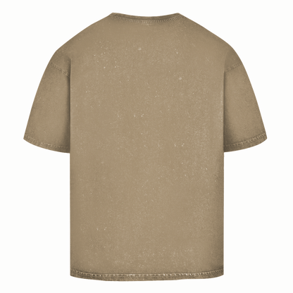 Oversize Washed T-Shirt Beige/Dark Khaki