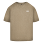 Oversize Washed T-Shirt Beige/Dark Khaki