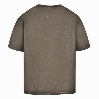 Oversize Washed T-Shirt Beige/Dark Khaki