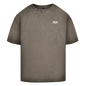 Oversize Washed T-Shirt Beige/Dark Khaki