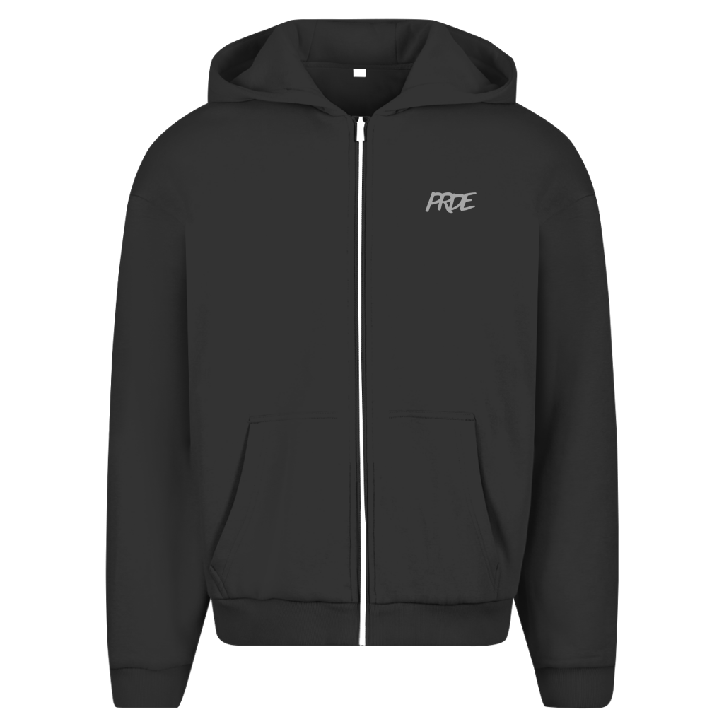 Oversize Zipper Hoodie Black