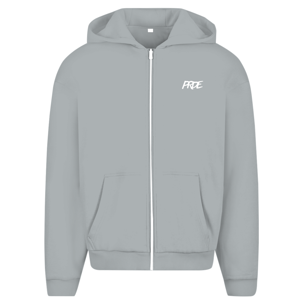 Oversize Zipper Hoodie Light Asphalt
