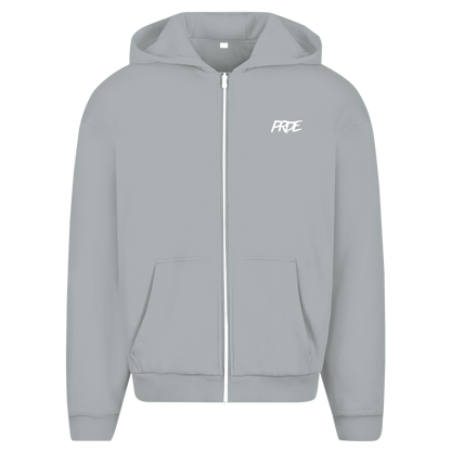 Oversize Zipper Hoodie Light Asphalt