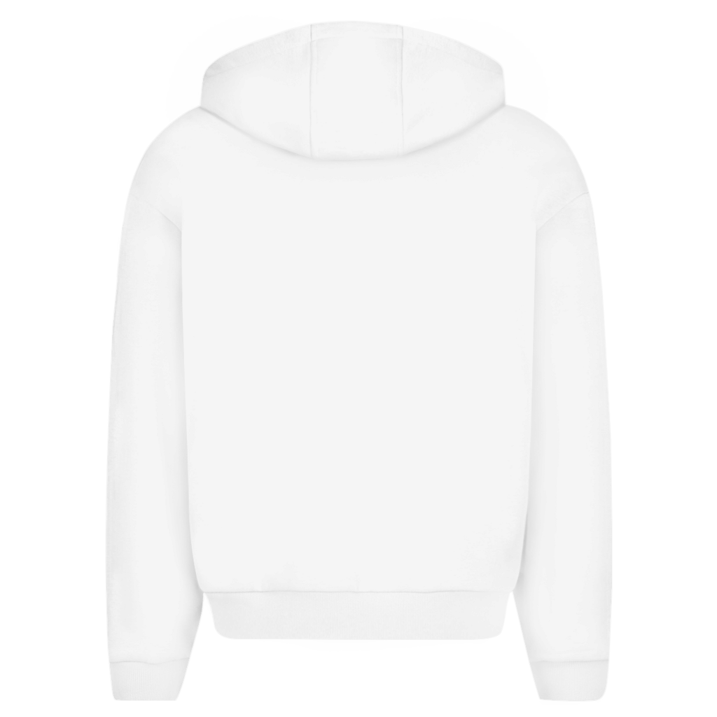 Oversize Zipper Hoodie White