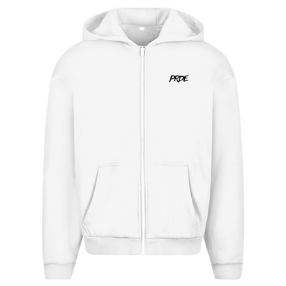 Oversize Zipper Hoodie White