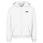 Oversize Zipper Hoodie White