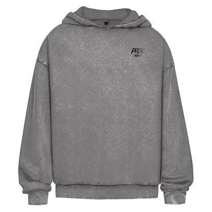 Oversize Washed Hoodie Fast Edition Grey