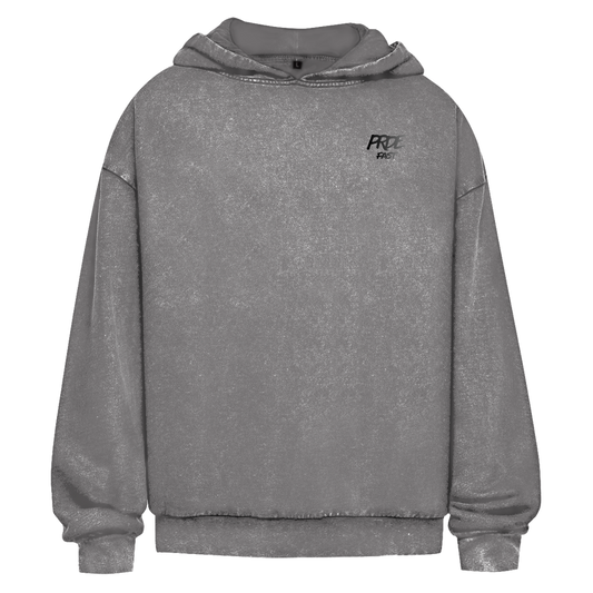 Oversize Washed Hoodie Fast Edition Grey
