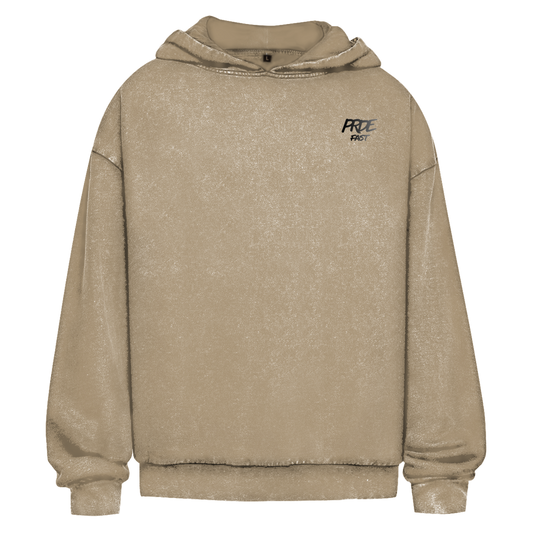 Oversize Washed Hoodie Fast Edition Beige ll