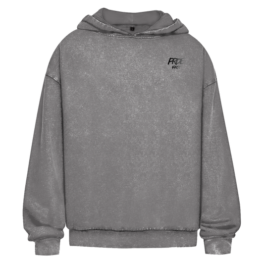 Oversize Washed Hoodie Fast Edition Grey ll