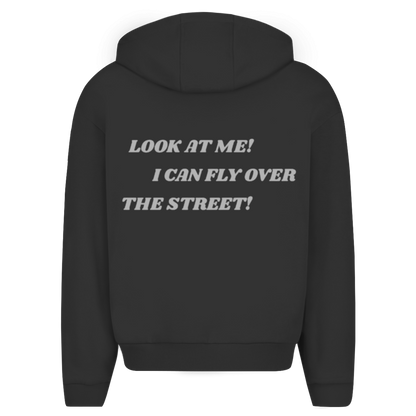 Oversize Zipper Hoodie Fast Edition Black
