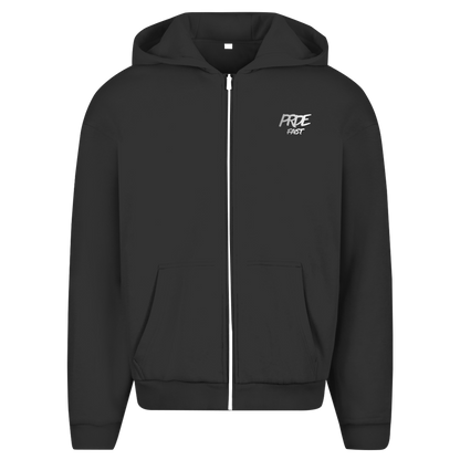 Oversize Zipper Hoodie Fast Edition Black