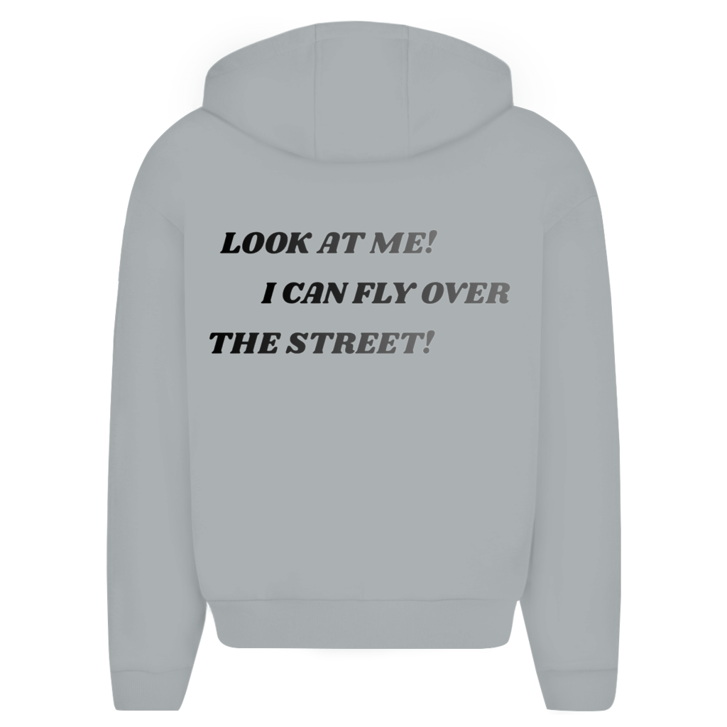 Oversize Zipper Hoodie Fast Edition Grey