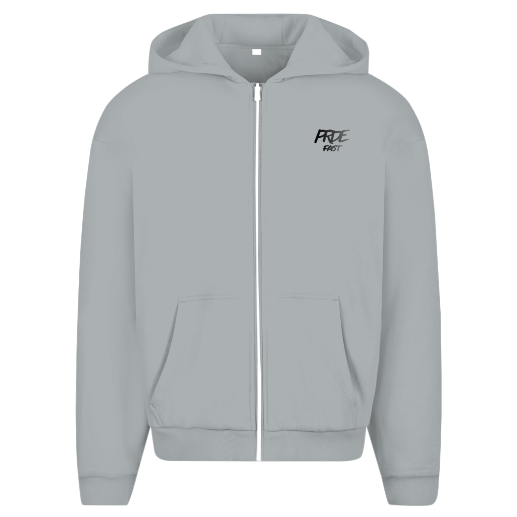 Oversize Zipper Hoodie Fast Edition Grey