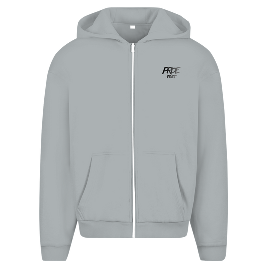 Oversize Zipper Hoodie Fast Edition Grey