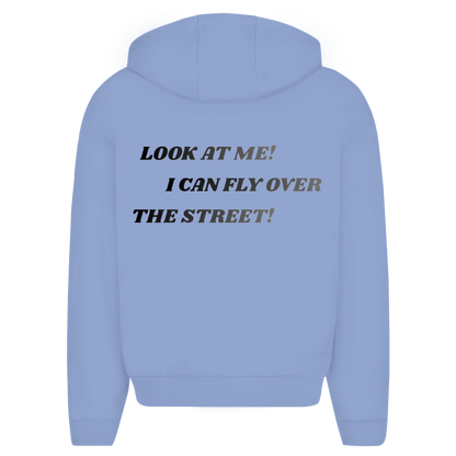 Oversize Zipper Hoodie Fast Edition Blue