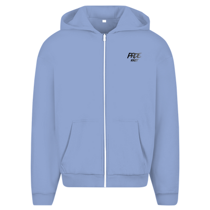 Oversize Zipper Hoodie Fast Edition Blue