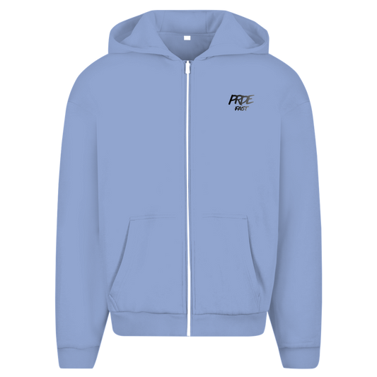 Oversize Zipper Hoodie Fast Edition Blue