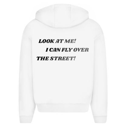 Oversize Zipper Hoodie Fast Edition White ll