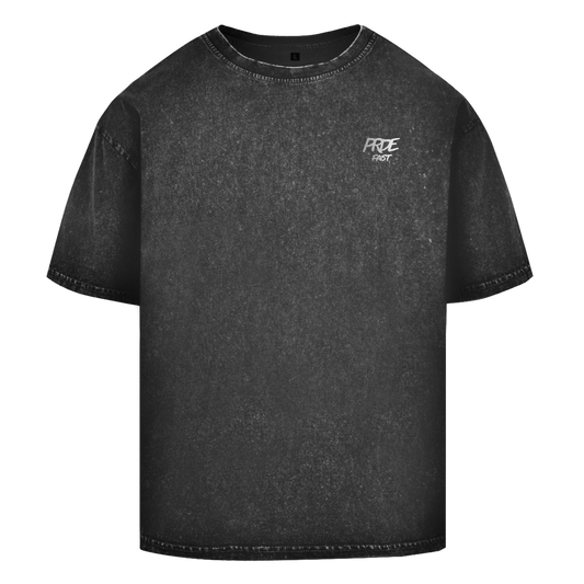 Oversize Washed T-Shirt Fast Edition Black