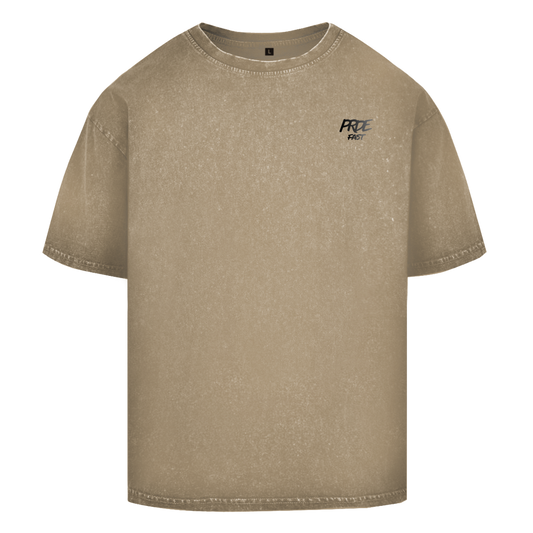 Oversize Washed T-Shirt Fast Edition Beige