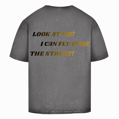 Oversize Washed T-Shirt Fast Edition Grey