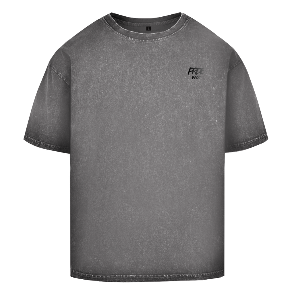 Oversize Washed T-Shirt Fast Edition Grey