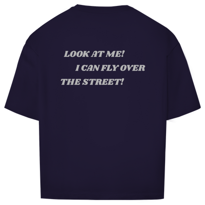 Oversize T-Shirt Fast Edition Navy/Purple