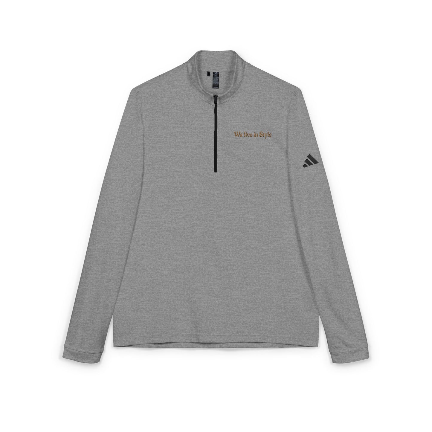 Embroidered Quarter-Zip Pullover