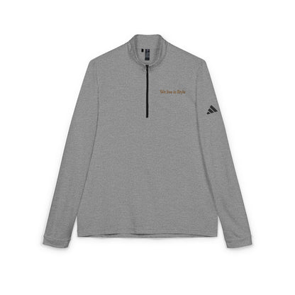 Embroidered Quarter-Zip Pullover