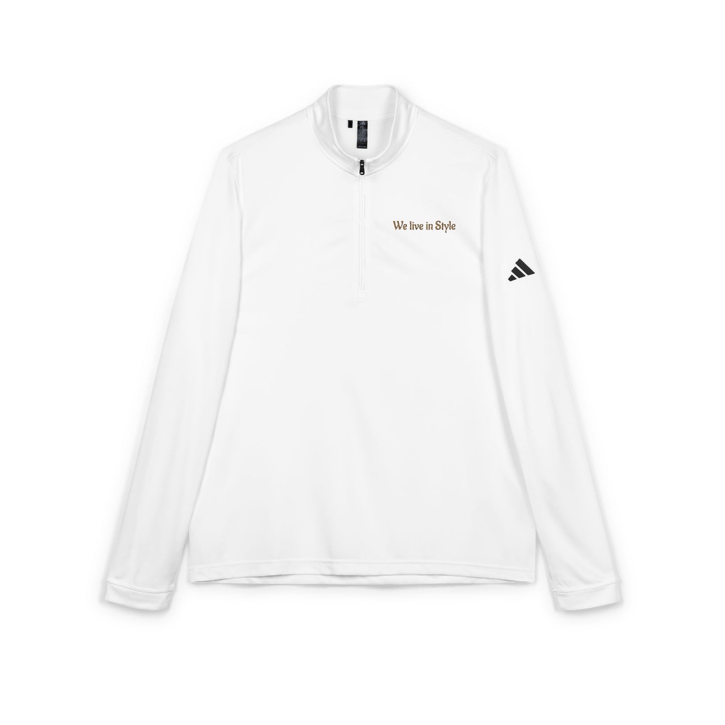 Embroidered Quarter-Zip Pullover