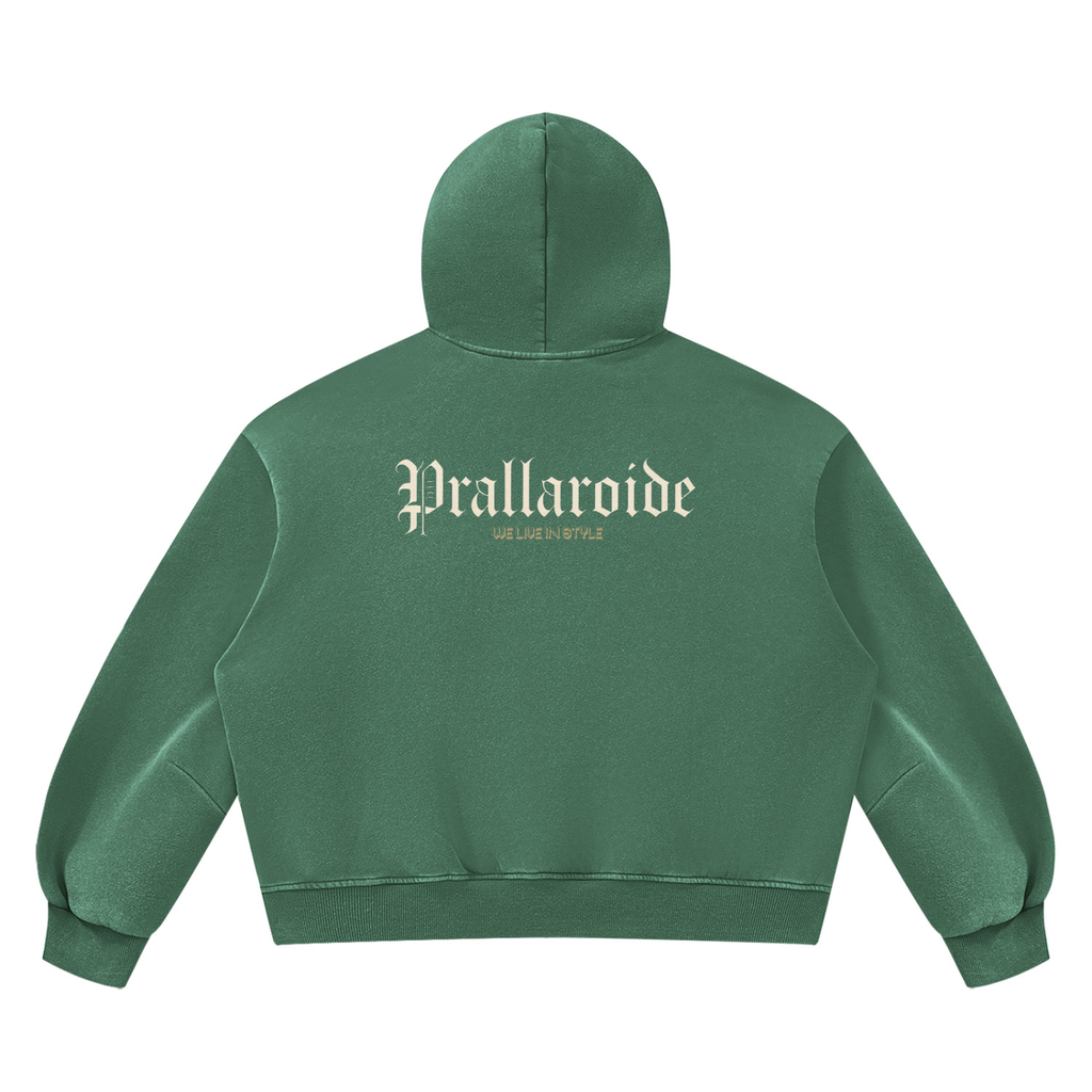 Unisex Vintage Wash Boxy Fleece Hoodie