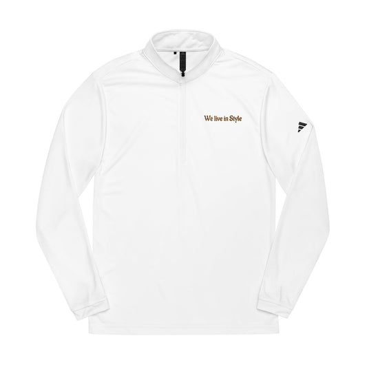 Embroidered Quarter-Zip Pullover