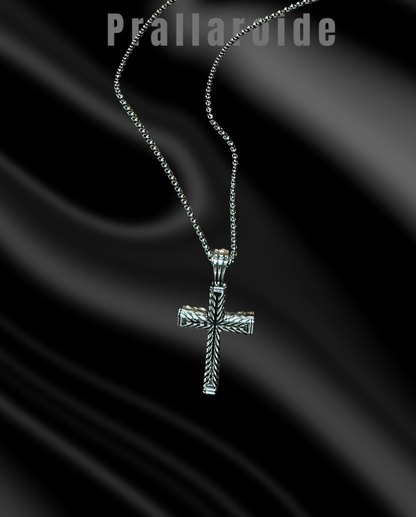 Edelstahl Kreuz Anhänger Halskette