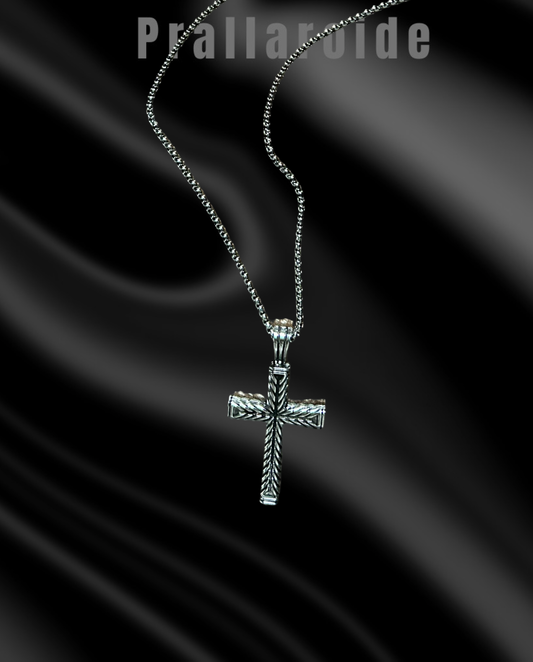 Edelstahl Kreuz Anhänger Halskette