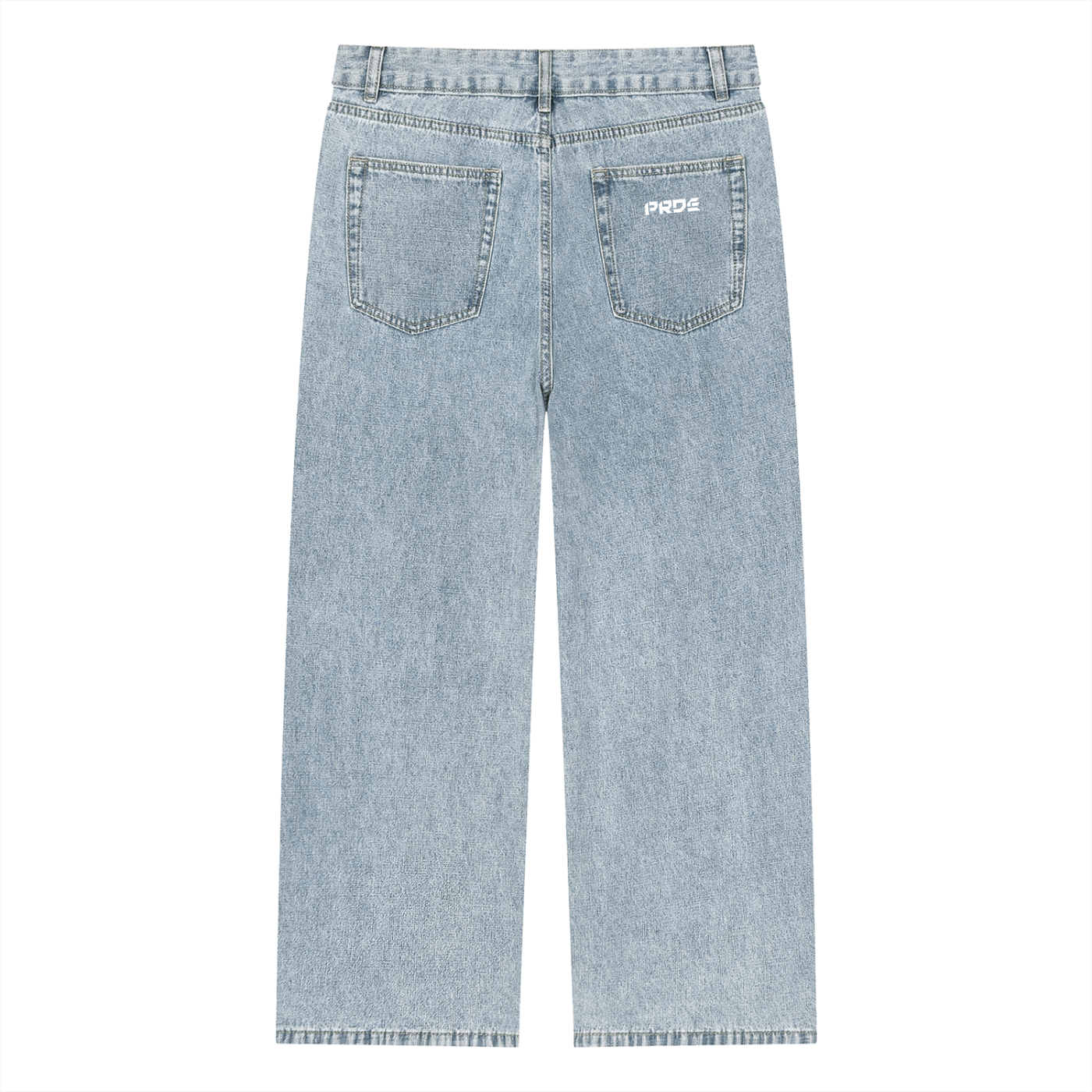 Unisex Vintage Wash Straight Leg Jeans
