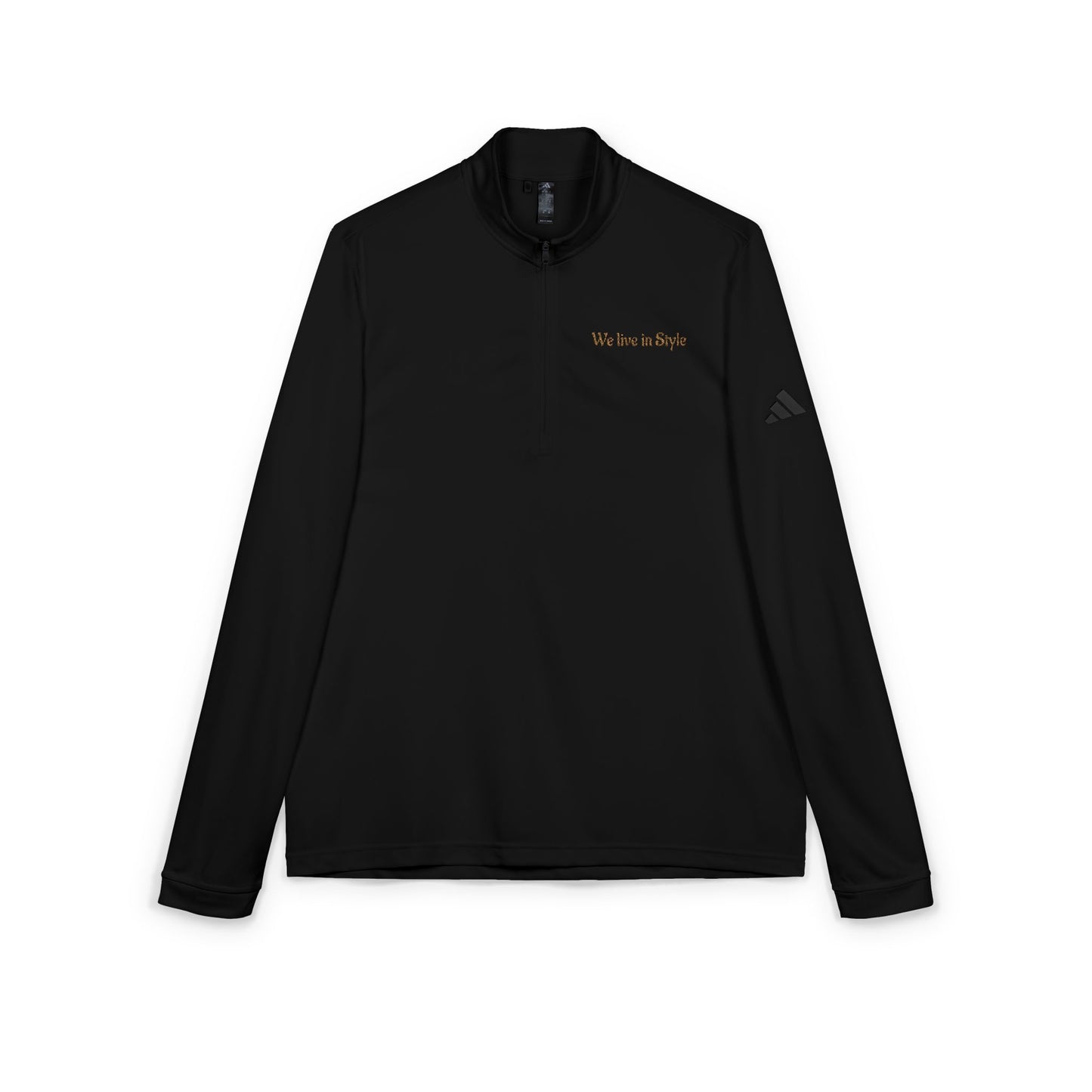 Embroidered Quarter-Zip Pullover