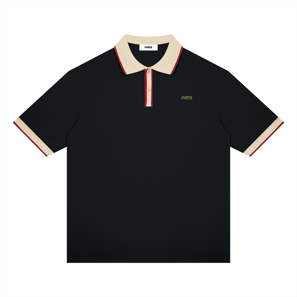 Unisex Color Block Polo Shirt