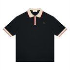 Unisex Color Block Polo Shirt
