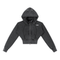 Vintage Washed Cropped Fleece Hoodie